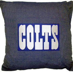 Indianapolis Colts Throw Pillow Measures 15 x 15 inches